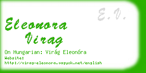 eleonora virag business card