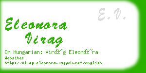 eleonora virag business card